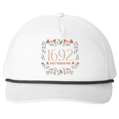 Flower 1692 They Missed One Flower Halloween Witch Cute Gift Snapback Five-Panel Rope Hat