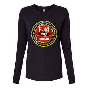 F 14 Tomcat Fighter Jet Military Aircraft Design Womens Cotton Relaxed Long Sleeve T-Shirt