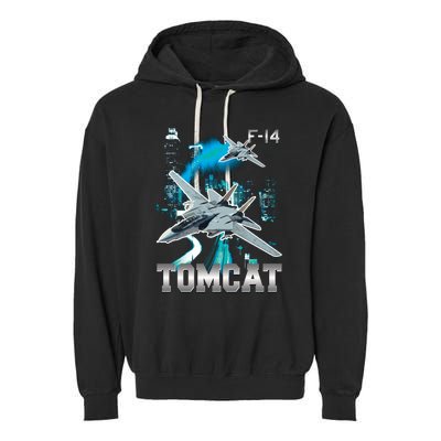 F 14 Tomcat Bootleg Style Garment-Dyed Fleece Hoodie