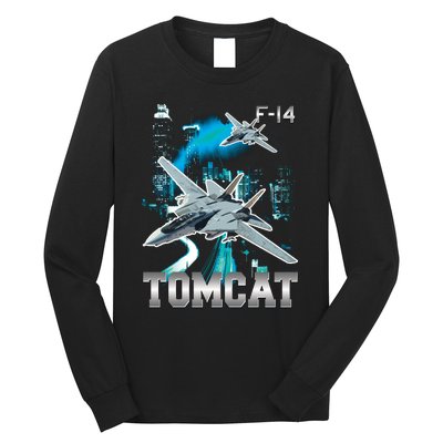 F 14 Tomcat Bootleg Style Long Sleeve Shirt