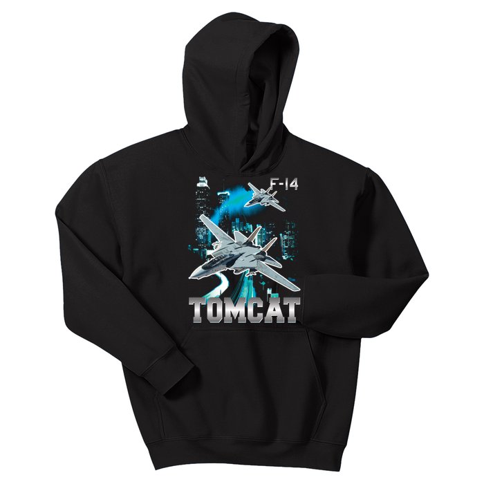 F 14 Tomcat Bootleg Style Kids Hoodie