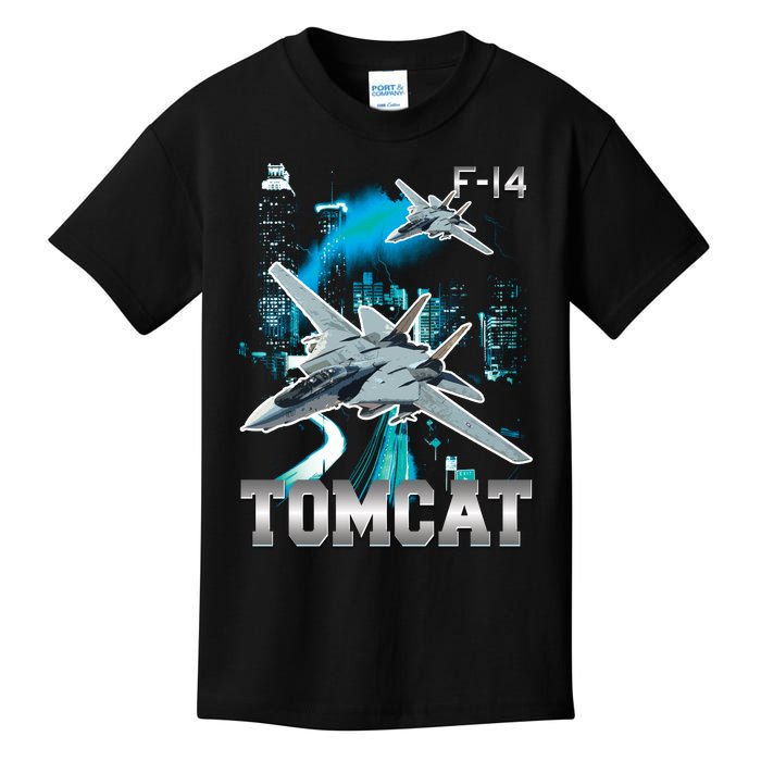 F 14 Tomcat Bootleg Style Kids T-Shirt