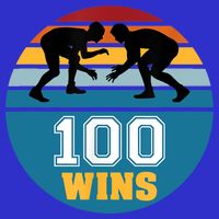 Funny 100 Wins Wrestling Gift Toddler T-Shirt