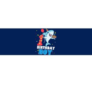 Funny 1 Year Old Shark OceanTheme Party 1st Birthday Boy Bumper Sticker