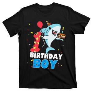 Funny 1 Year Old Shark OceanTheme Party 1st Birthday T-Shirt