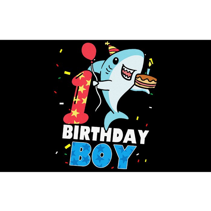 Funny 1 Year Old Shark OceanTheme Party 1st Birthday Bumper Sticker