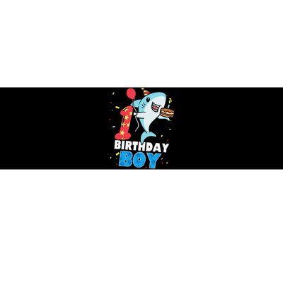 Funny 1 Year Old Shark OceanTheme Party 1st Birthday Bumper Sticker