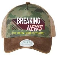 Funny 15 Year Work Anniversary 15th Employee Appreciation Legacy Tie Dye Trucker Hat
