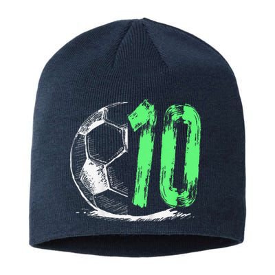 Football 10 Years Old Boy Birthday Party Sustainable Beanie