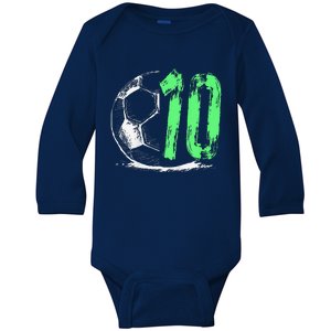 Football 10 Years Old Boy Birthday Party Baby Long Sleeve Bodysuit