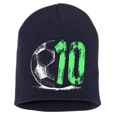 Football 10 Years Old Boy Birthday Party Short Acrylic Beanie