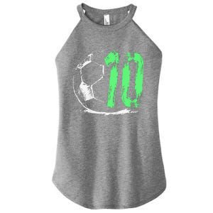 Football 10 Years Old Boy Birthday Party Women's Perfect Tri Rocker Tank