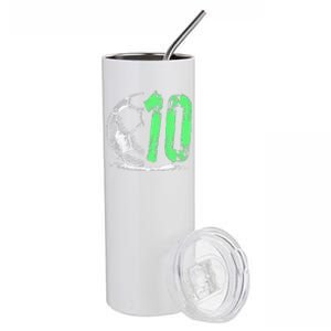 Football 10 Years Old Boy Birthday Party Stainless Steel Tumbler