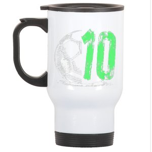 Football 10 Years Old Boy Birthday Party Stainless Steel Travel Mug