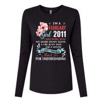 February 2011 12th Birthday Gift 12 Years Old Womens Cotton Relaxed Long Sleeve T-Shirt