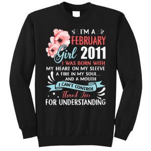 February 2011 12th Birthday Gift 12 Years Old Sweatshirt