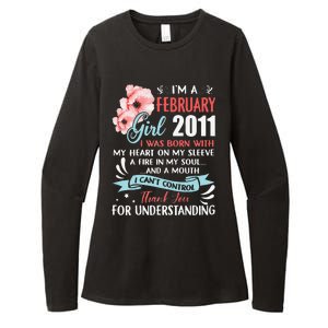 February 2011 12th Birthday Gift 12 Years Old Womens CVC Long Sleeve Shirt