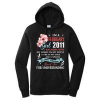 February 2011 12th Birthday Gift 12 Years Old Women's Pullover Hoodie