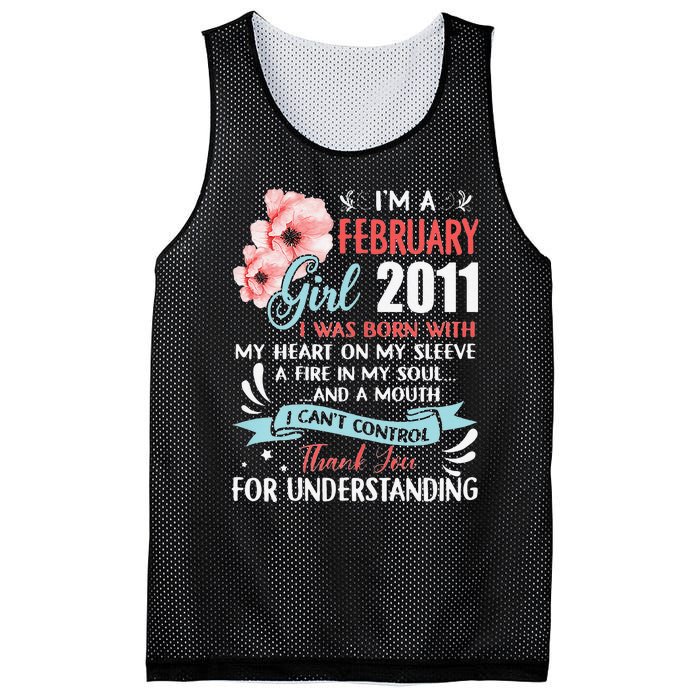 February 2011 12th Birthday Gift 12 Years Old Mesh Reversible Basketball Jersey Tank