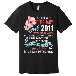 February 2011 12th Birthday Gift 12 Years Old Premium T-Shirt