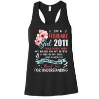 February 2011 12th Birthday Gift 12 Years Old Women's Racerback Tank