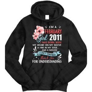 February 2011 12th Birthday Gift 12 Years Old Tie Dye Hoodie