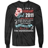 February 2011 12th Birthday Gift 12 Years Old Tie-Dye Long Sleeve Shirt