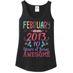 February 2013 10th Birthday Gift 10 Years Old Ladies Essential Tank