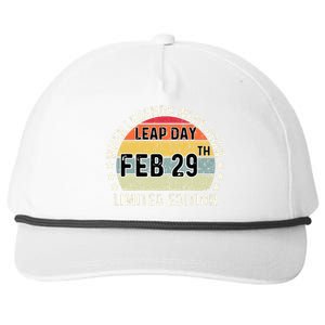 February 29 Birthday Leap Year Snapback Five-Panel Rope Hat