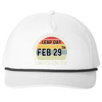 February 29 Birthday Leap Year Snapback Five-Panel Rope Hat