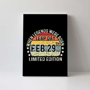 February 29 Birthday Leap Year Canvas