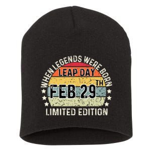 February 29 Birthday Leap Year Short Acrylic Beanie