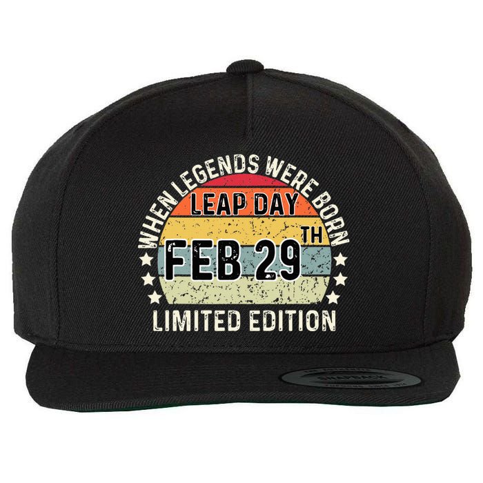 February 29 Birthday Leap Year Wool Snapback Cap