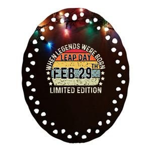 February 29 Birthday Leap Year Ceramic Oval Ornament