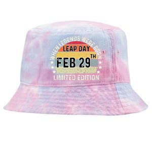 February 29 Birthday Leap Year Tie-Dyed Bucket Hat