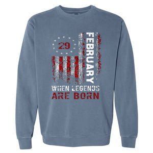 February 29 Birthday For Leap Year Garment-Dyed Sweatshirt