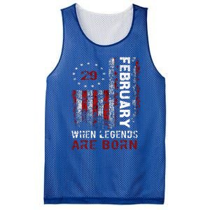 February 29 Birthday For Leap Year Mesh Reversible Basketball Jersey Tank