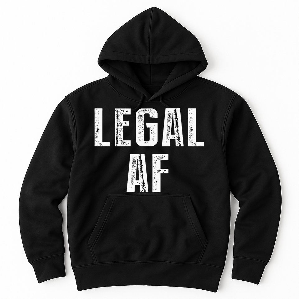 Funny 21st Birthday Gift Legal Af 21 Years Old Hoodie