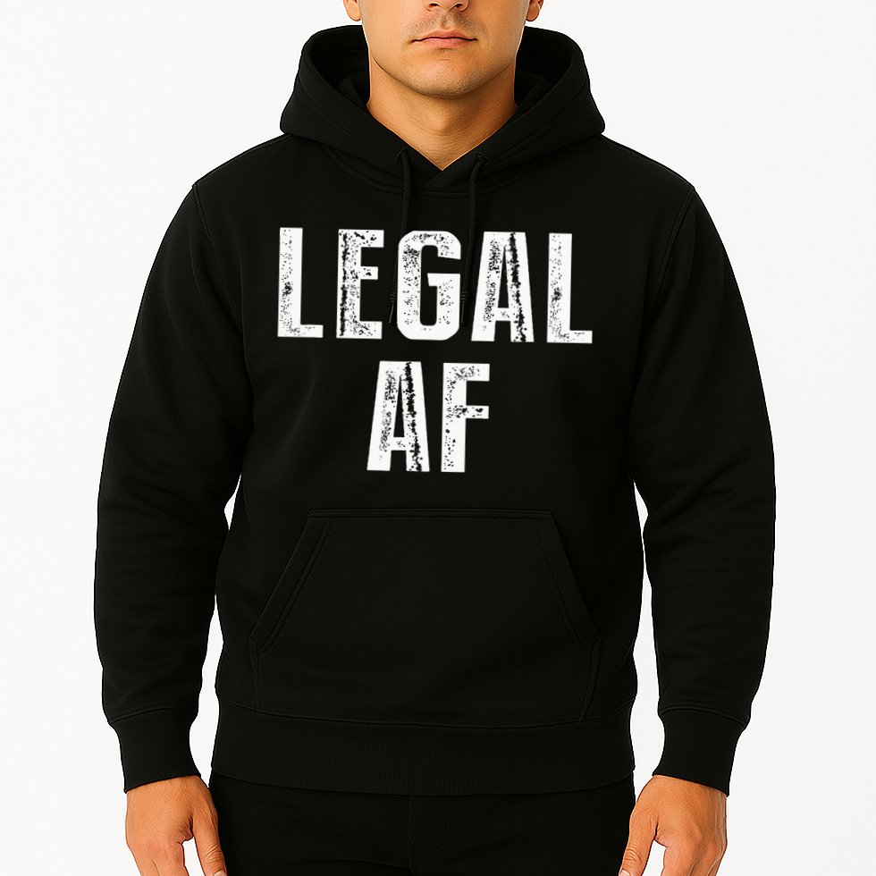 Funny 21st Birthday Gift Legal Af 21 Years Old Hoodie