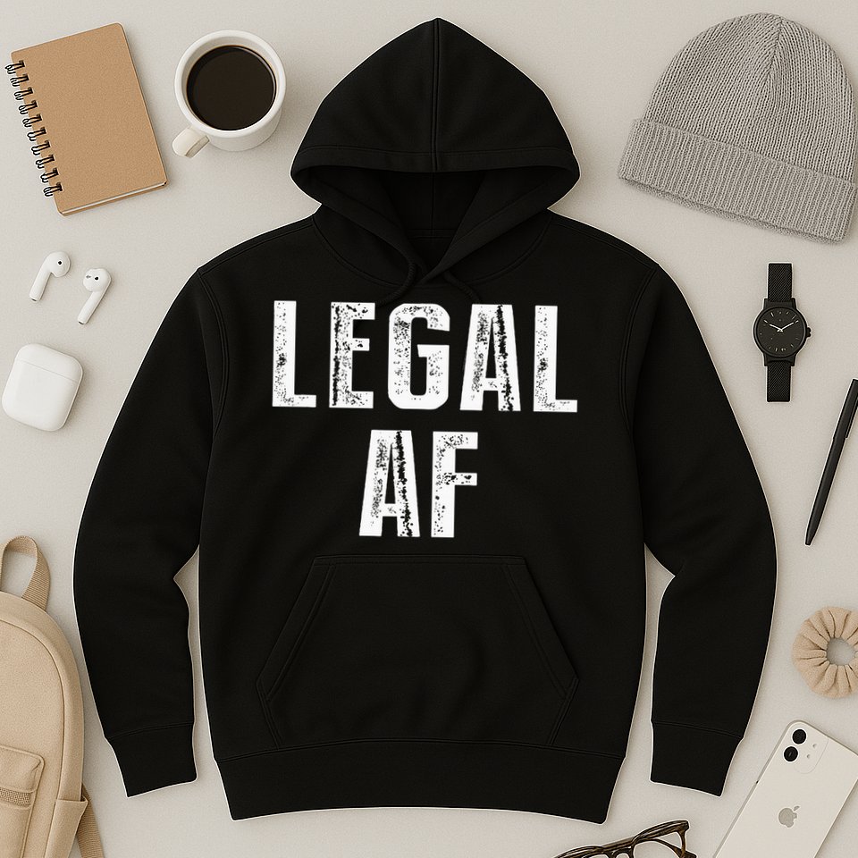 Funny 21st Birthday Gift Legal Af 21 Years Old Hoodie