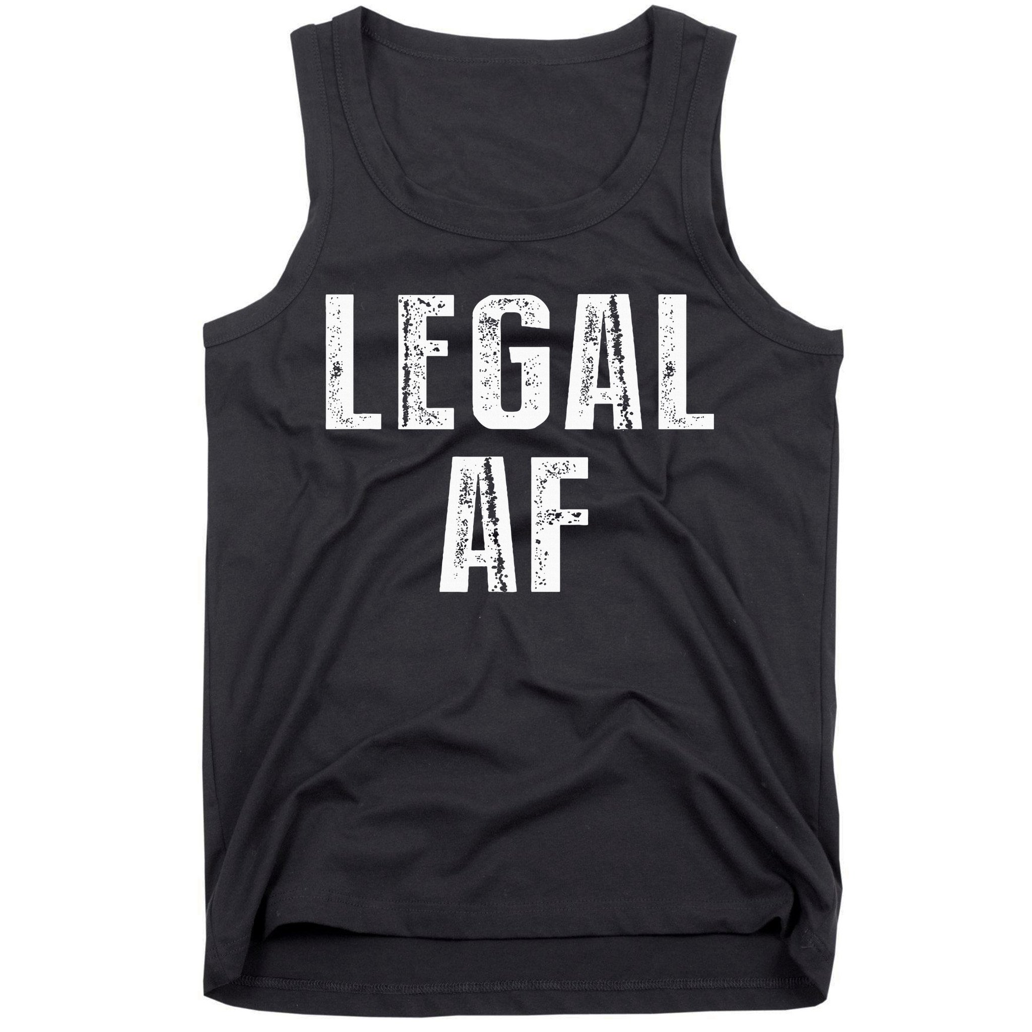Funny 21st Birthday Gift Legal Af 21 Years Old Tank Top