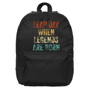 February 29 Birthday Cool Leap Year 16 in Basic Backpack