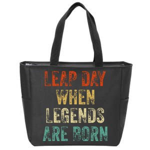 February 29 Birthday Cool Leap Year Zip Tote Bag