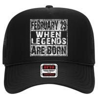 February 29 Birthday Cool Leap Year High Crown Mesh Back Trucker Hat