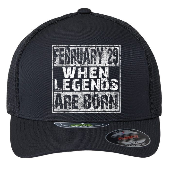 February 29 Birthday Cool Leap Year Flexfit Unipanel Trucker Cap