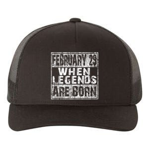 February 29 Birthday Cool Leap Year Yupoong Adult 5-Panel Trucker Hat