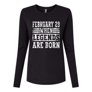 February 29 Birthday Cool Leap Year Womens Cotton Relaxed Long Sleeve T-Shirt