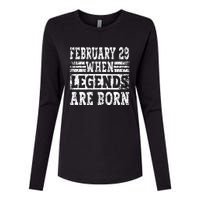 February 29 Birthday Cool Leap Year Womens Cotton Relaxed Long Sleeve T-Shirt