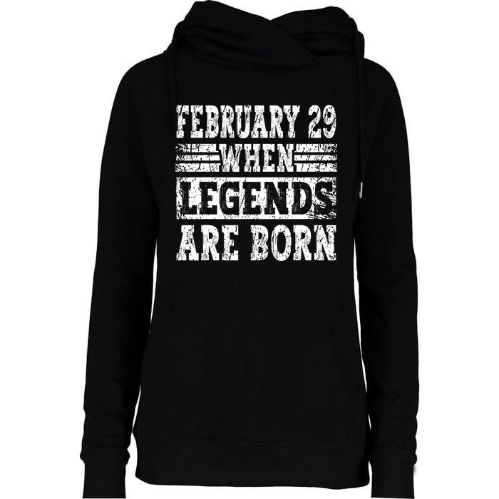 February 29 Birthday Cool Leap Year Womens Funnel Neck Pullover Hood