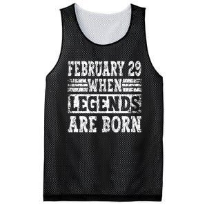 February 29 Birthday Cool Leap Year Mesh Reversible Basketball Jersey Tank